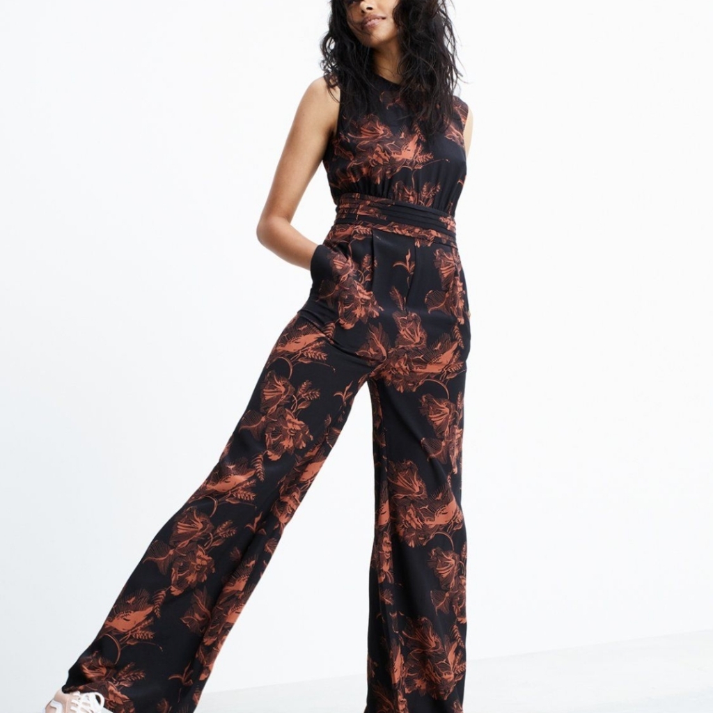 Madewell X No. 6 Silk Isabella Floral Jumpsuit